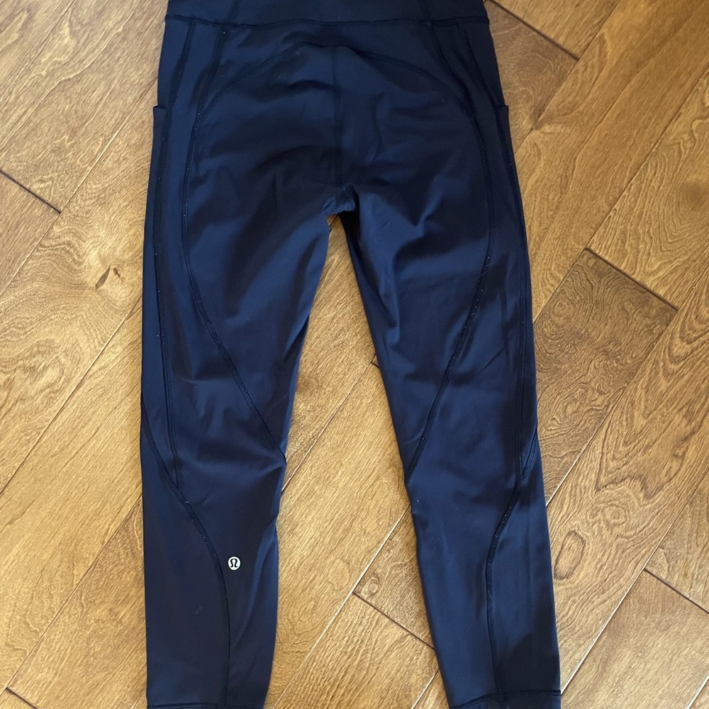 LULULEMON Black Running Crop Leggings - Size 6